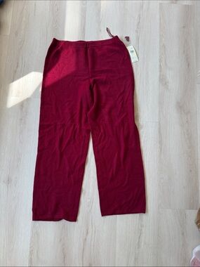 Lord & Taylor Burgundy Cashmere Pants